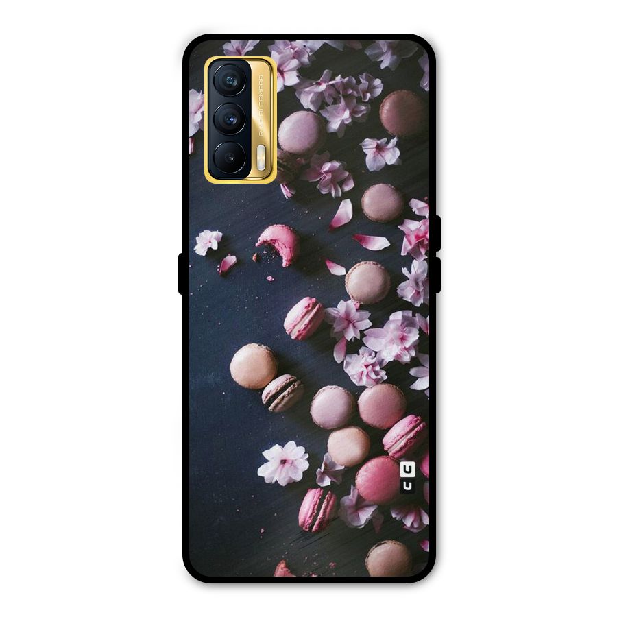 Macaroons And Cheery Blossoms Metal Back Case for Realme X7