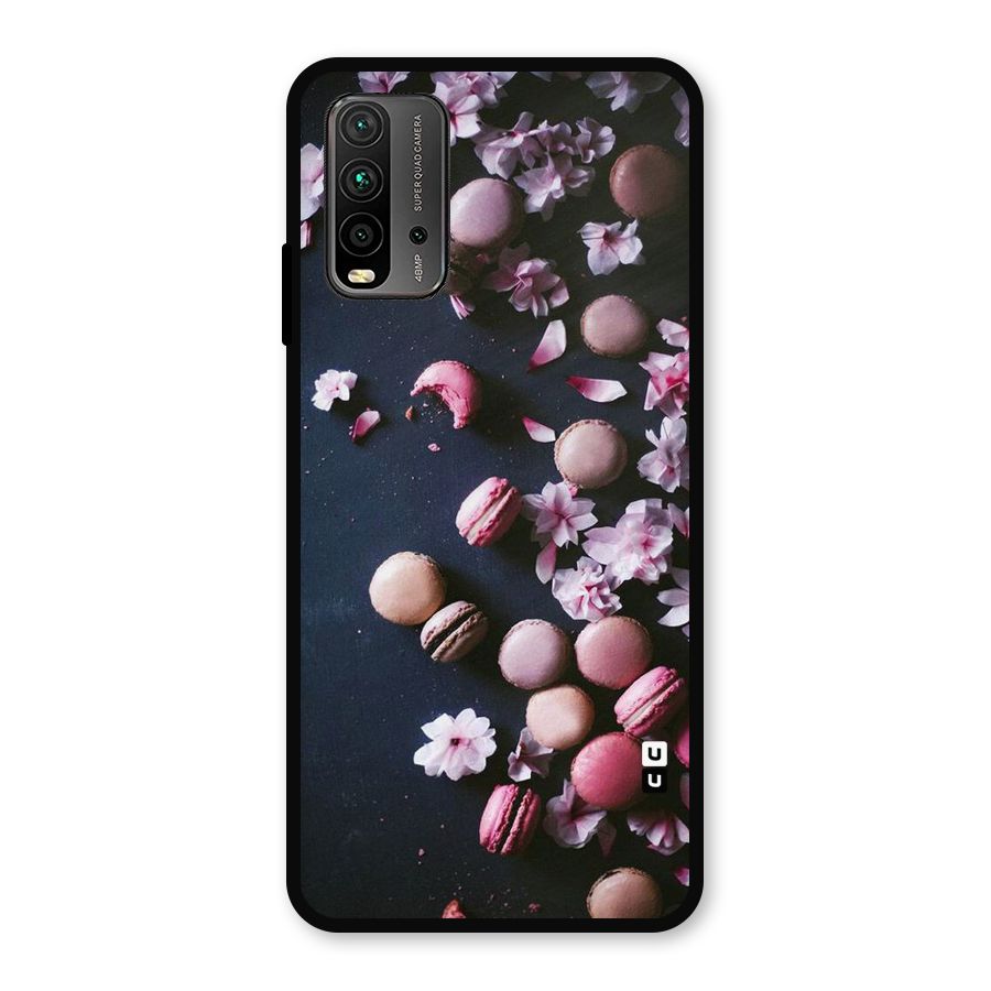 Macaroons And Cheery Blossoms Metal Back Case for Redmi 9 Power