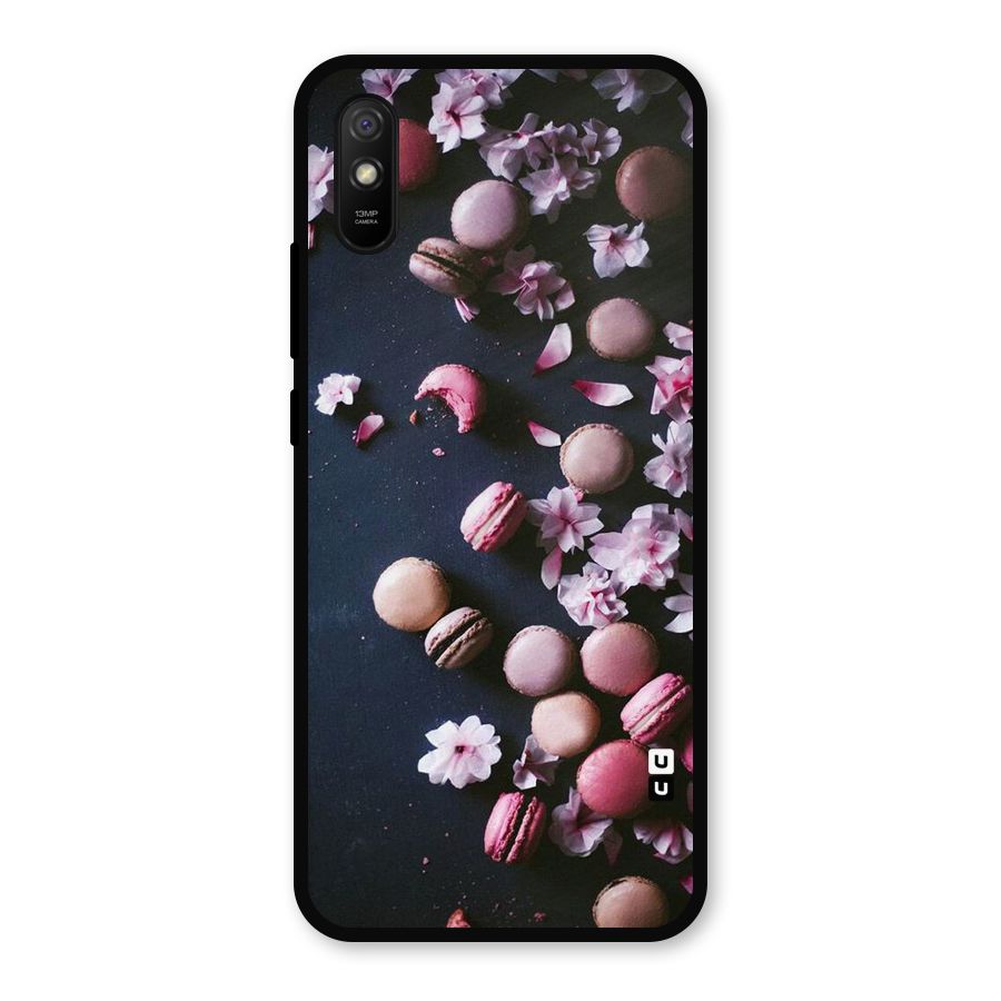 Macaroons And Cheery Blossoms Metal Back Case for Redmi 9a