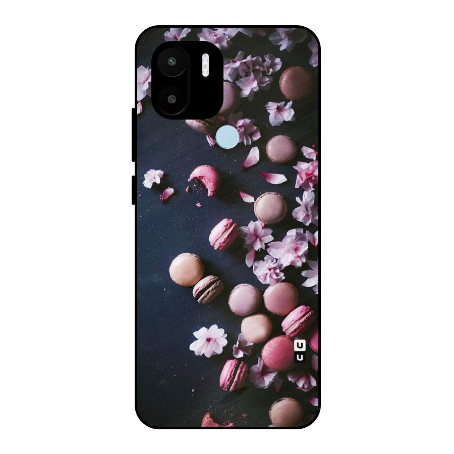 Macaroons And Cheery Blossoms Metal Back Case for Redmi A2+