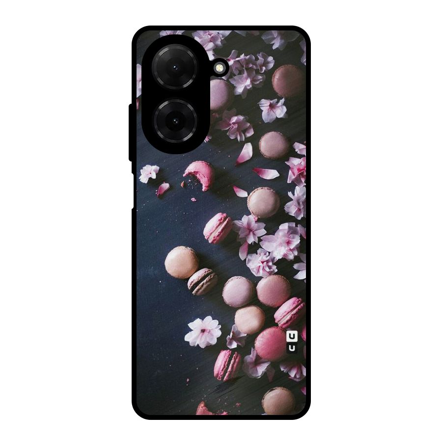 Macaroons And Cheery Blossoms Metal Back Case for Redmi A5 4G