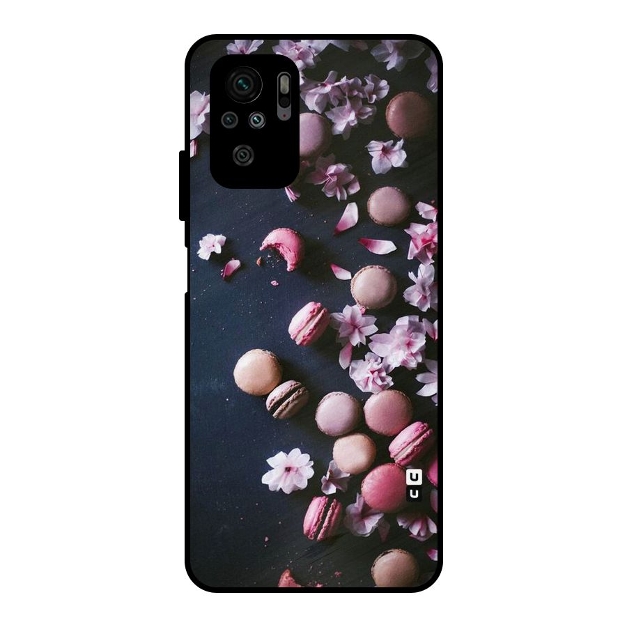 Macaroons And Cheery Blossoms Metal Back Case for Redmi Note 10S