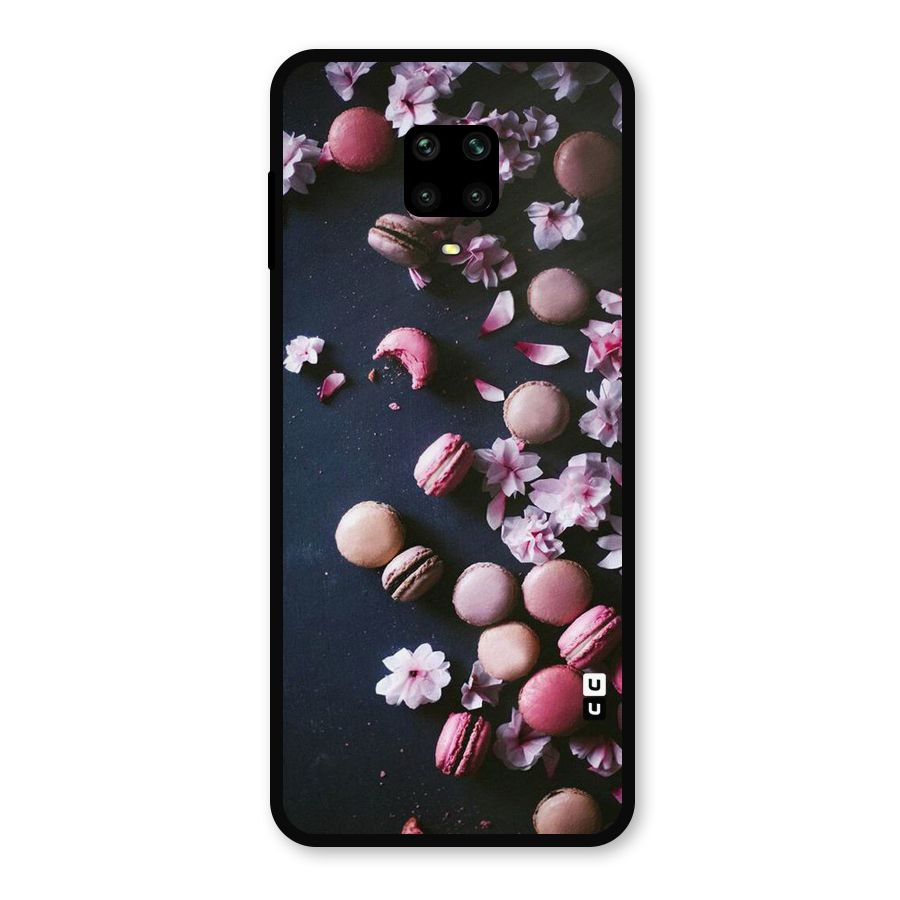 Macaroons And Cheery Blossoms Metal Back Case for Redmi Note 9 Pro Max