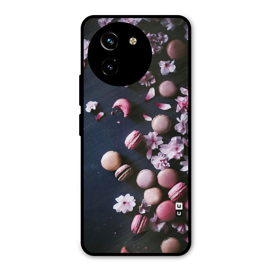 Macaroons And Cheery Blossoms Metal Back Case for Vivo T3x