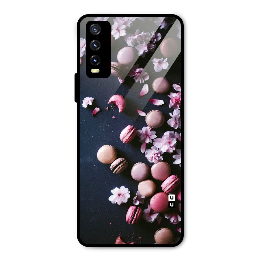 Macaroons And Cheery Blossoms Metal Back Case for Vivo Y20