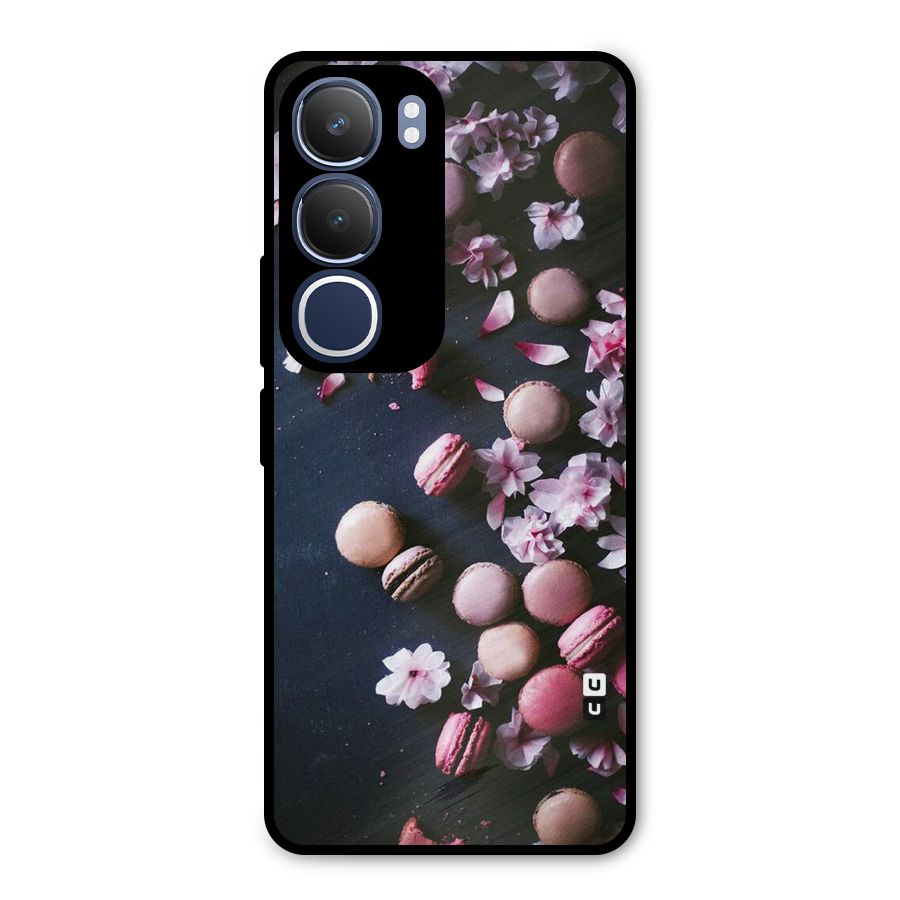 Macaroons And Cheery Blossoms Metal Back Case for Vivo Y29