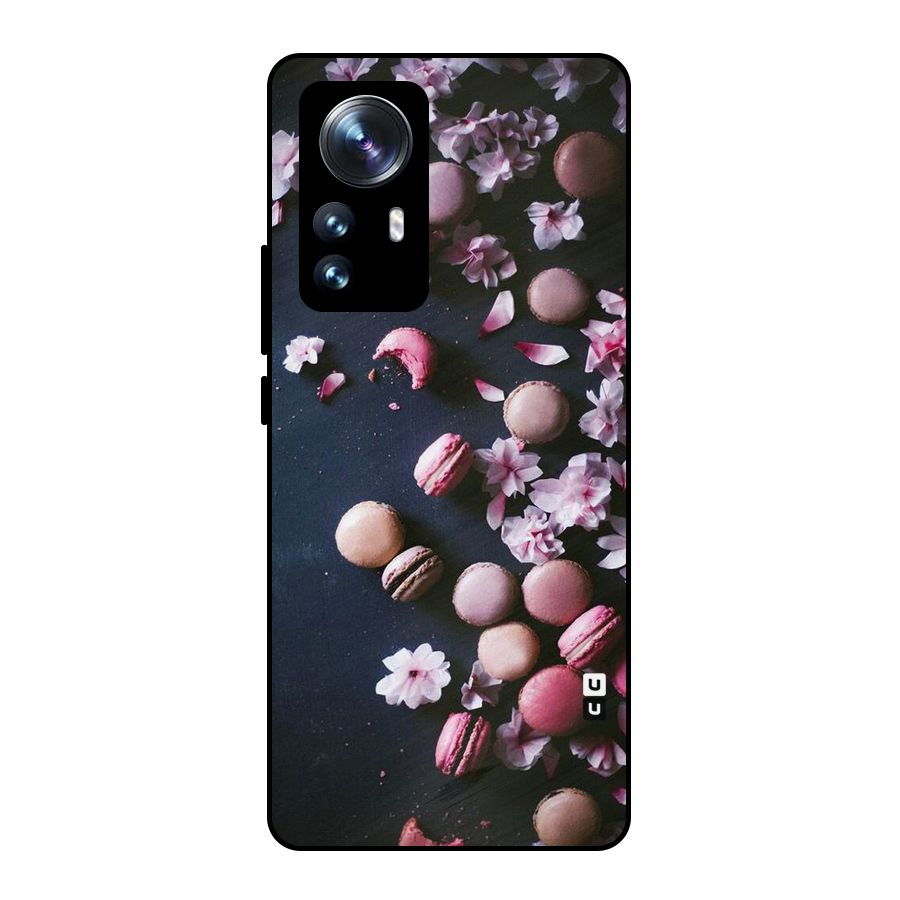 Macaroons And Cheery Blossoms Metal Back Case for Xiaomi 12 Pro