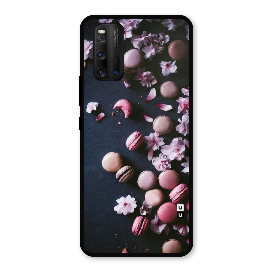 Macaroons And Cheery Blossoms Metal Back Case for iQOO 3