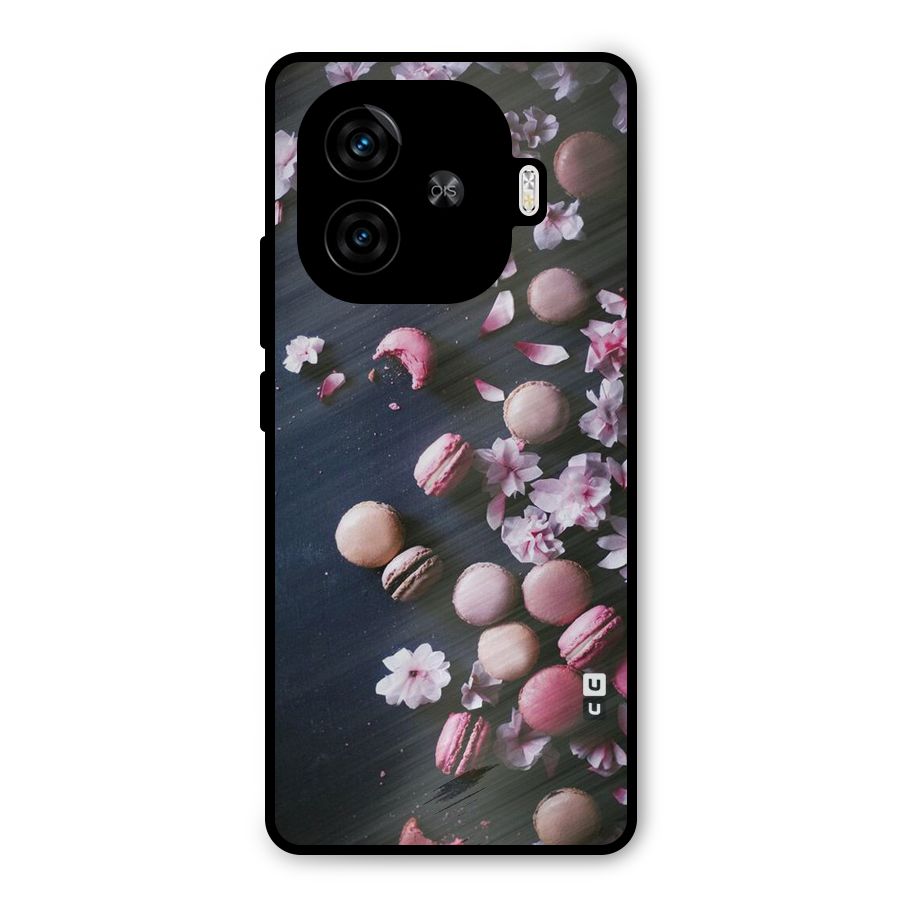 Macaroons And Cheery Blossoms Metal Back Case for iQOO Neo 10R