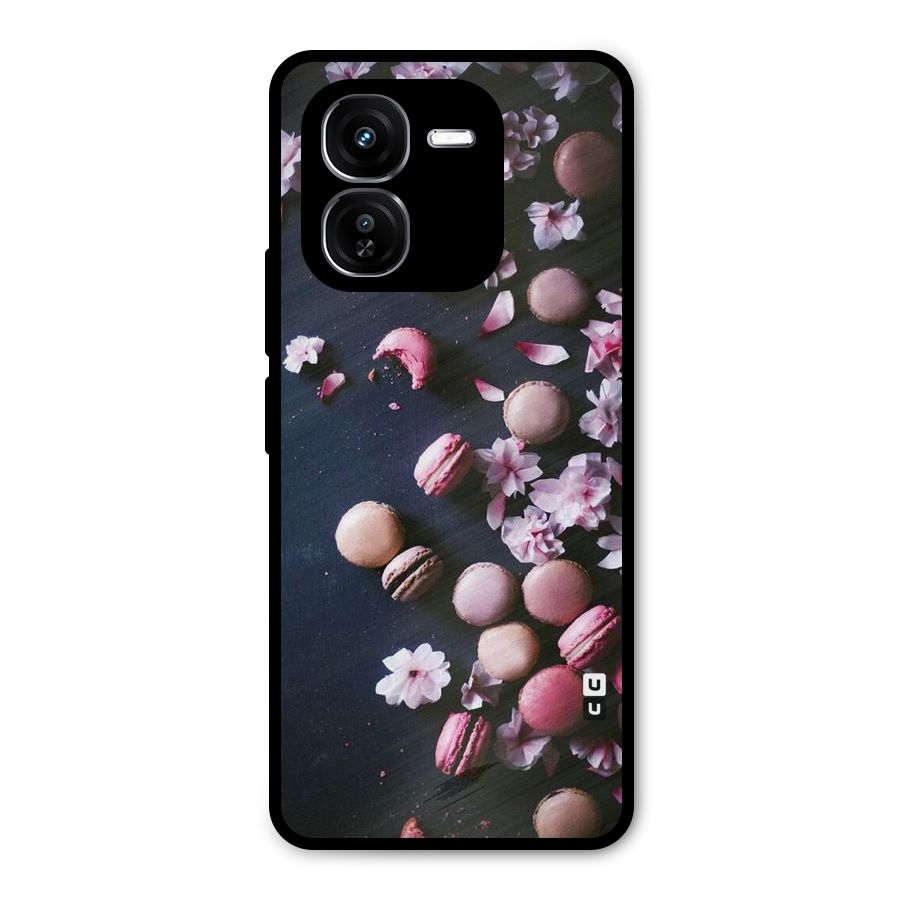 Macaroons And Cheery Blossoms Metal Back Case for iQOO Z9x