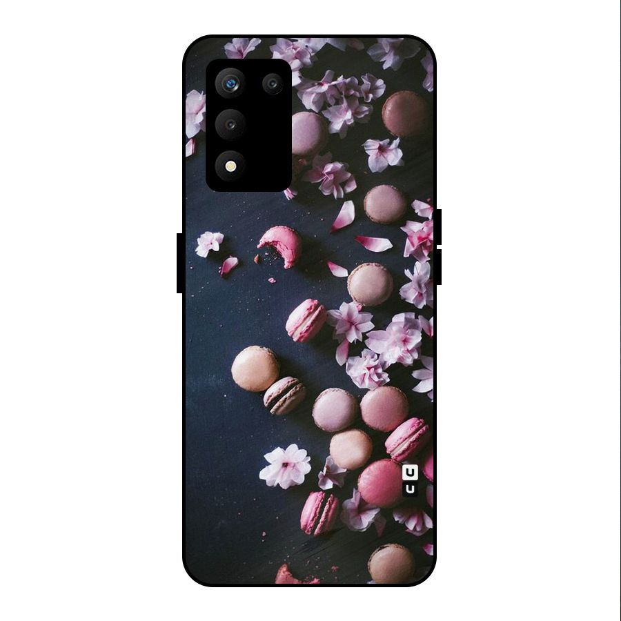 Macaroons And Cheery Blossoms Metal Back Case for realme 9 5G SE
