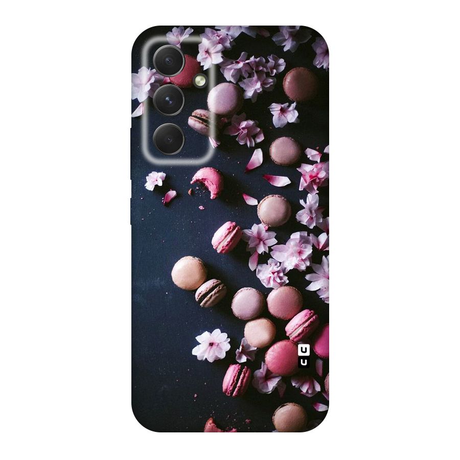 Macaroons And Cheery Blossoms Original Polycarbonate Back Case for Galaxy A54