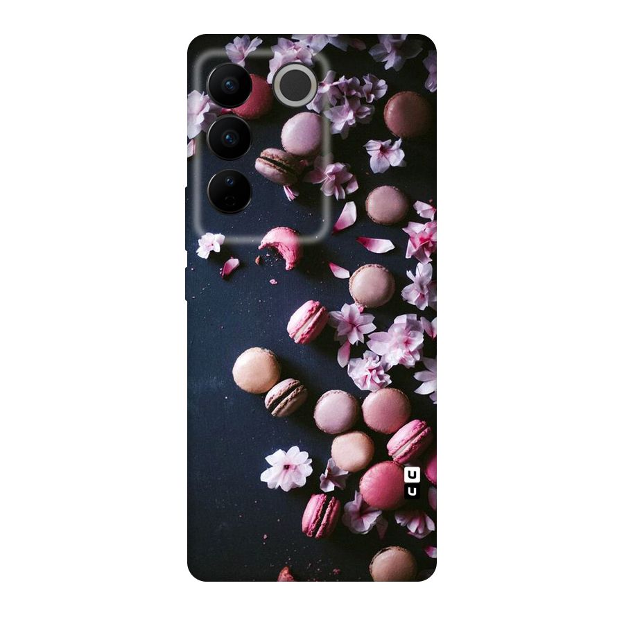 Macaroons And Cheery Blossoms Original Polycarbonate Back Case for Vivo V27