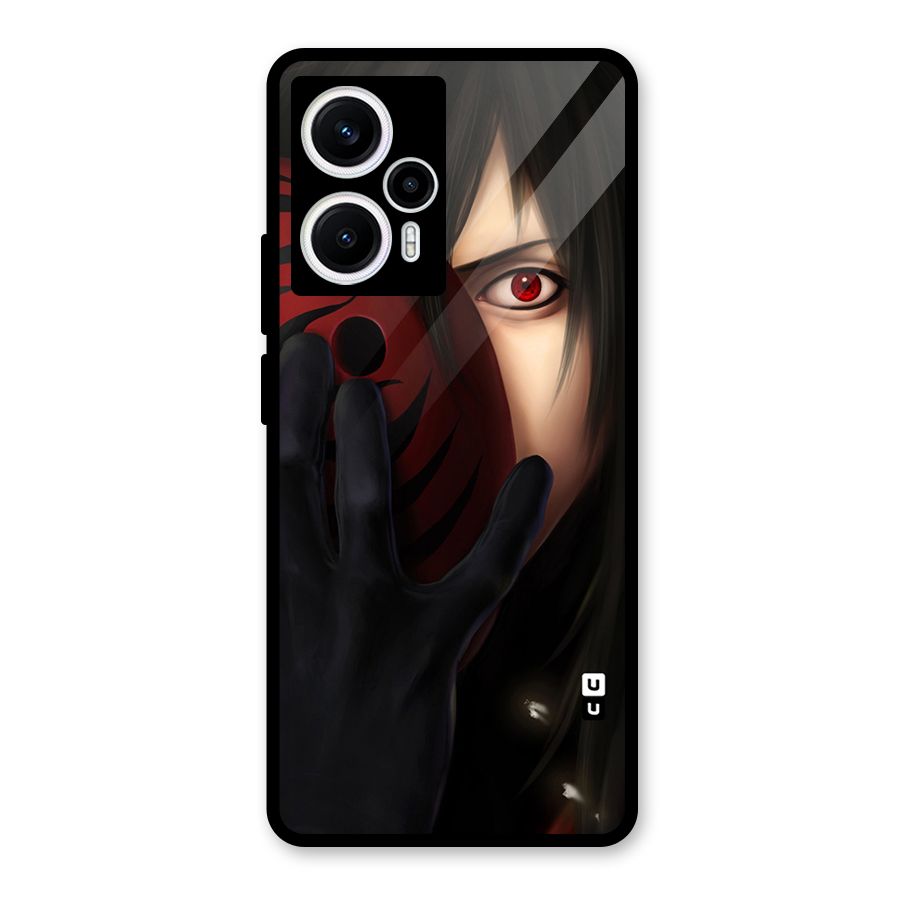 Madara Sharingan Glass Back Case for Poco F5