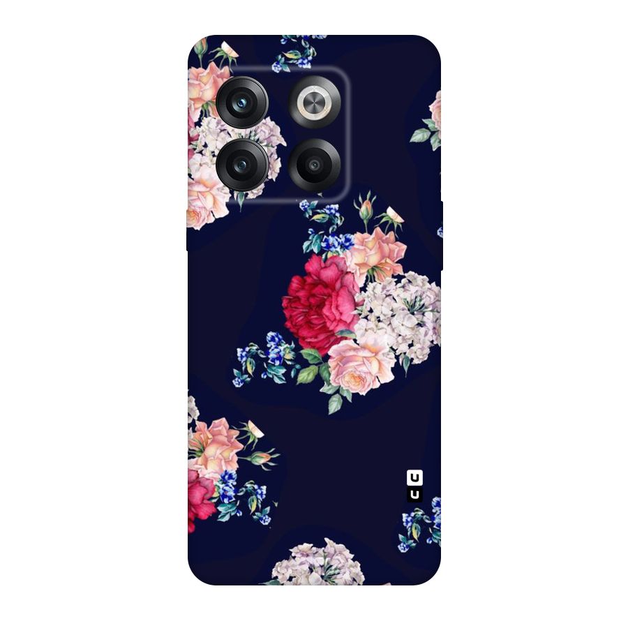 Magenta Peach Floral Original Polycarbonate Back Case for OnePlus 10T