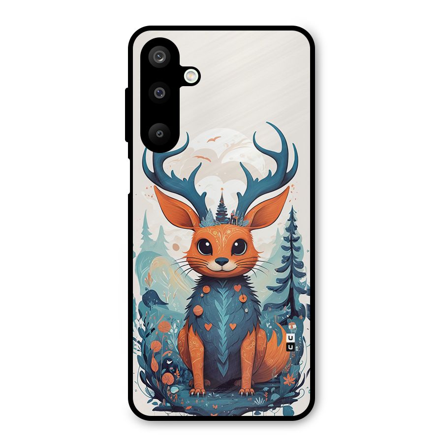 Magestic Animal Metal Back Case for Galaxy M16