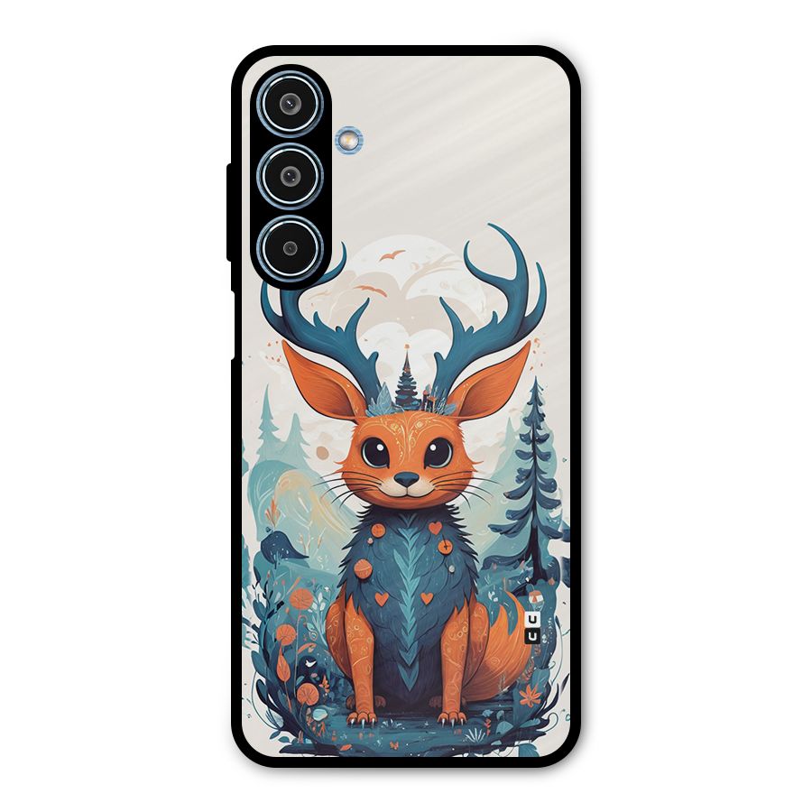 Magestic Animal Metal Back Case for Galaxy M35
