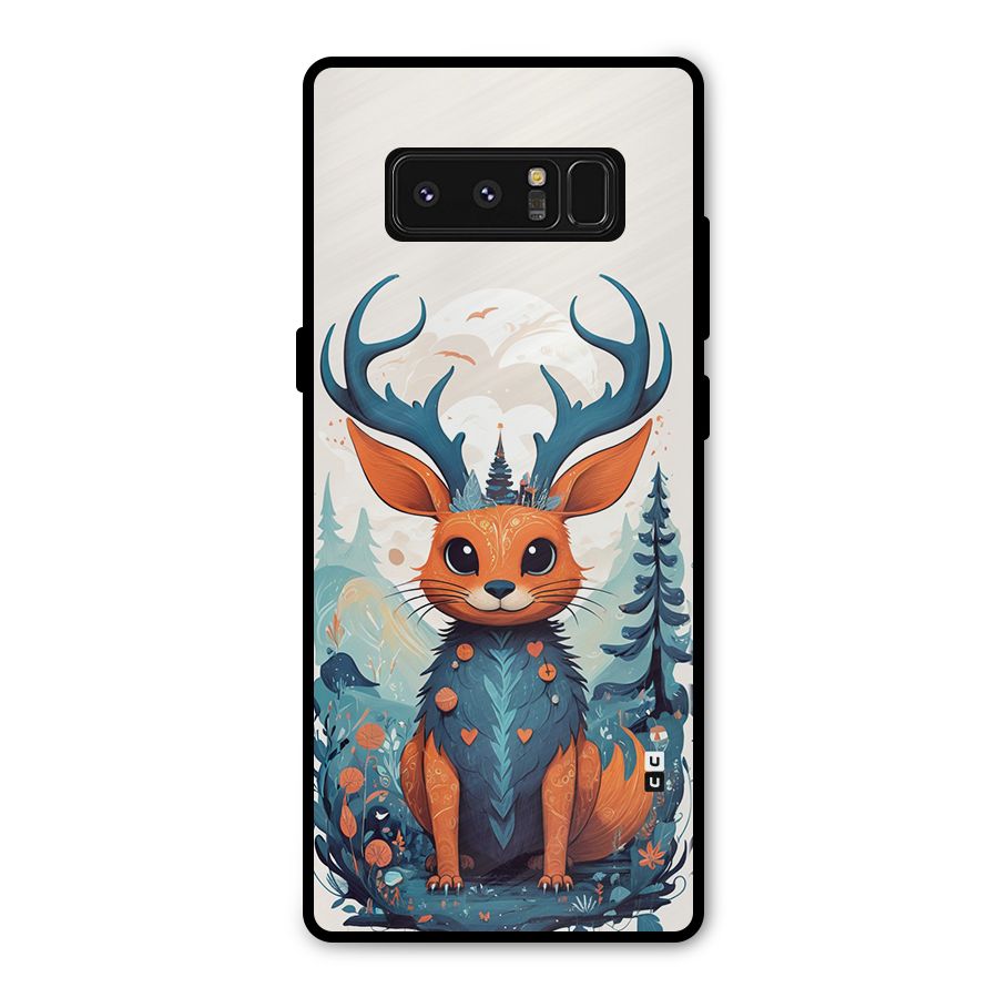 Magestic Animal Metal Back Case for Galaxy Note 8