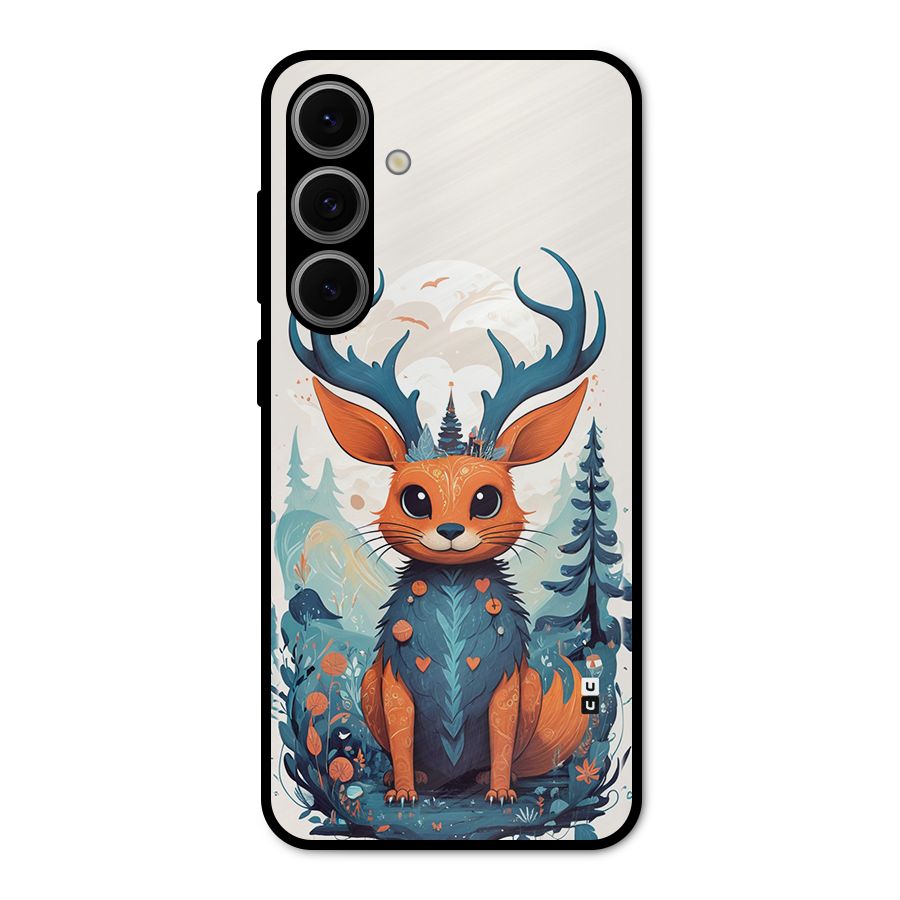 Magestic Animal Metal Back Case for Galaxy S24 FE