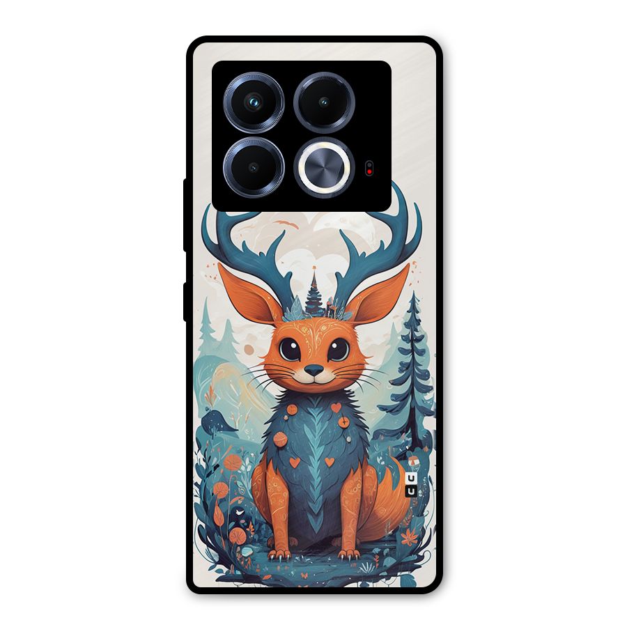 Magestic Animal Metal Back Case for Infinix Note 40 5G