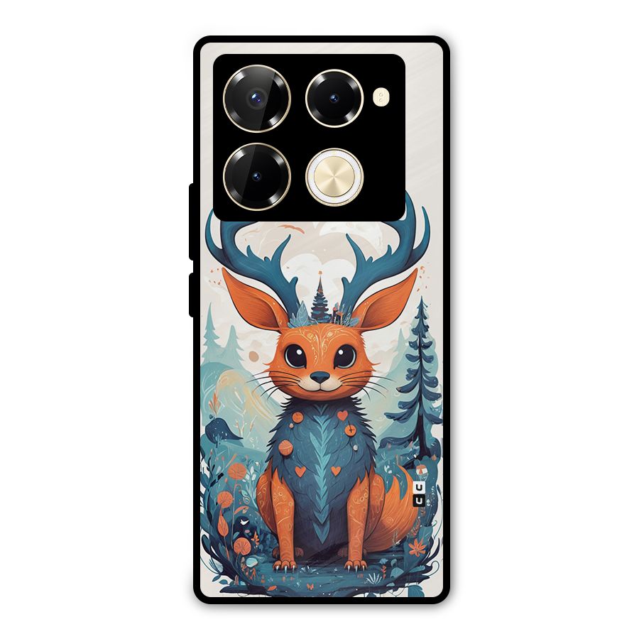 Magestic Animal Metal Back Case for Infinix Note 40 Pro Plus