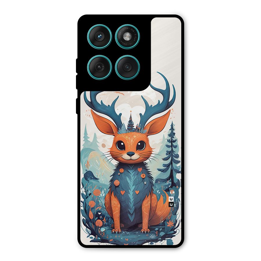 Magestic Animal Metal Back Case for Motorola Edge 60