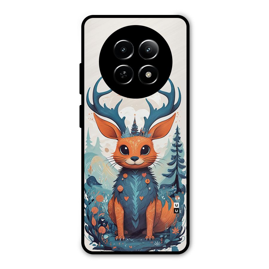 Magestic Animal Metal Back Case for Realme 12x 5G