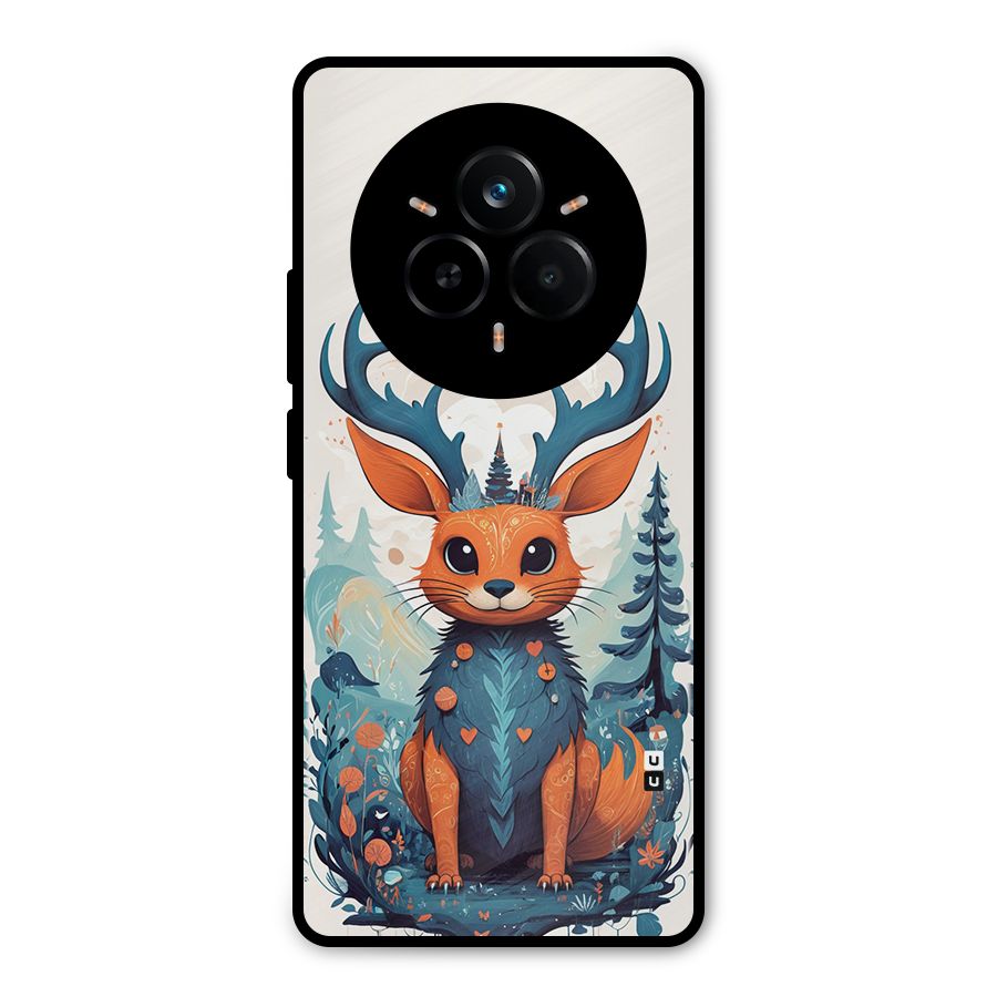 Magestic Animal Metal Back Case for Realme 14 Pro
