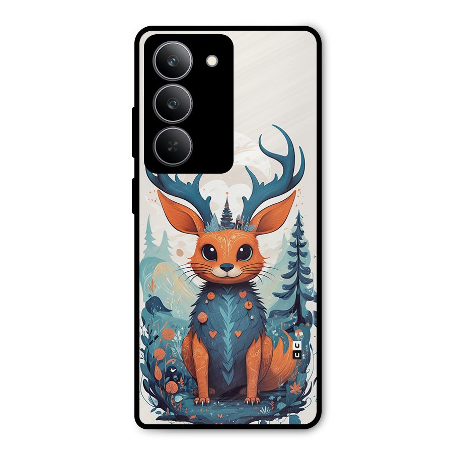 Magestic Animal Metal Back Case for Realme 14x