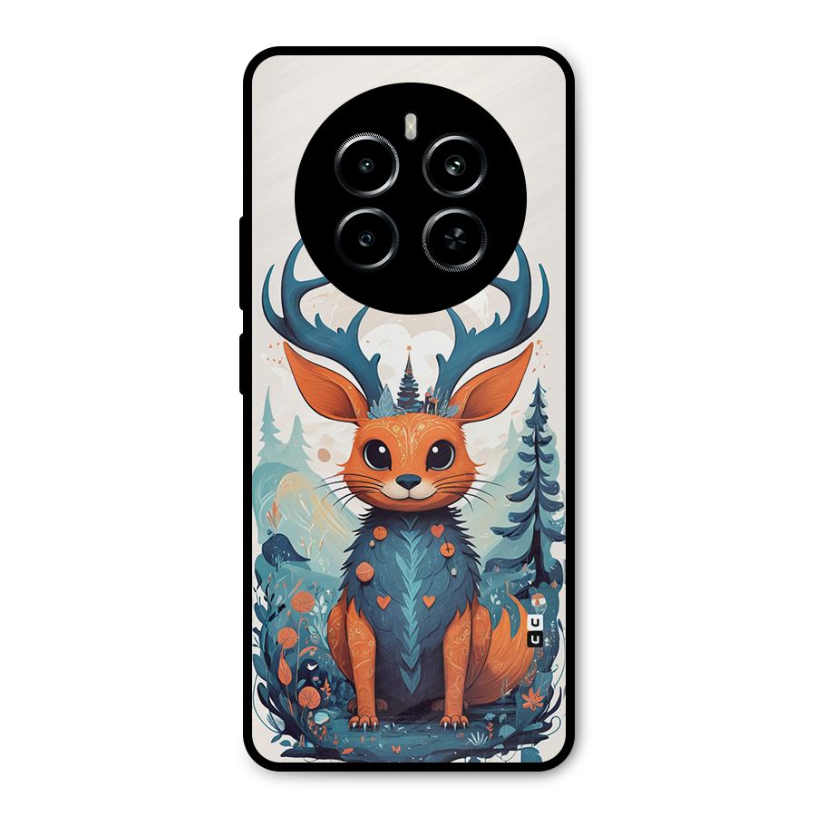 Magestic Animal Metal Back Case for Realme P1