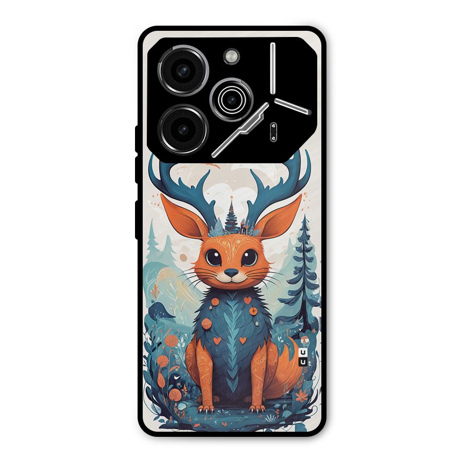 Magestic Animal Metal Back Case for Tecno Pova 6 Pro