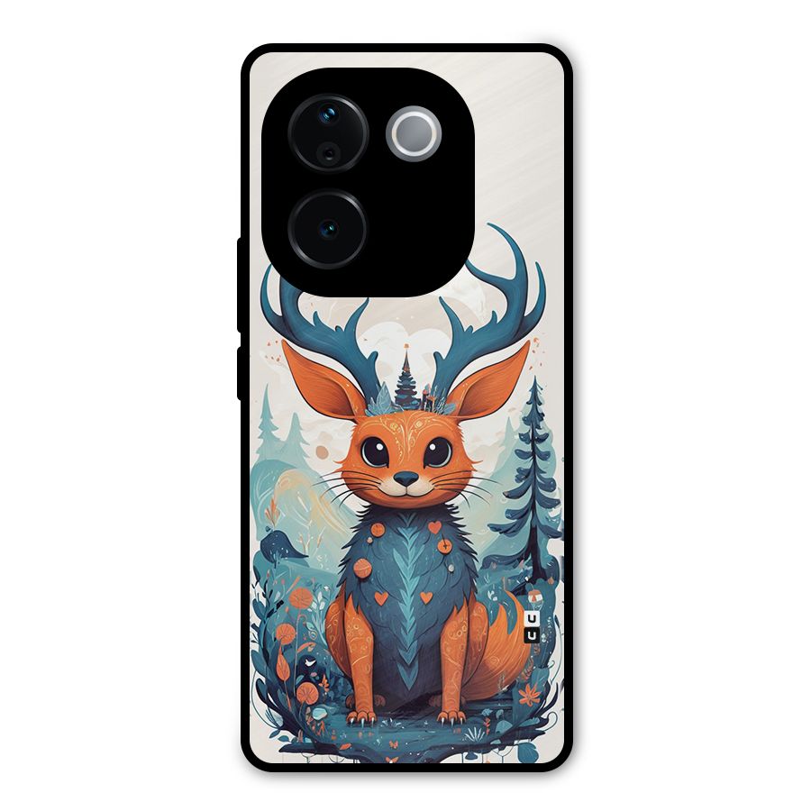Magestic Animal Metal Back Case for Vivo T3 Pro