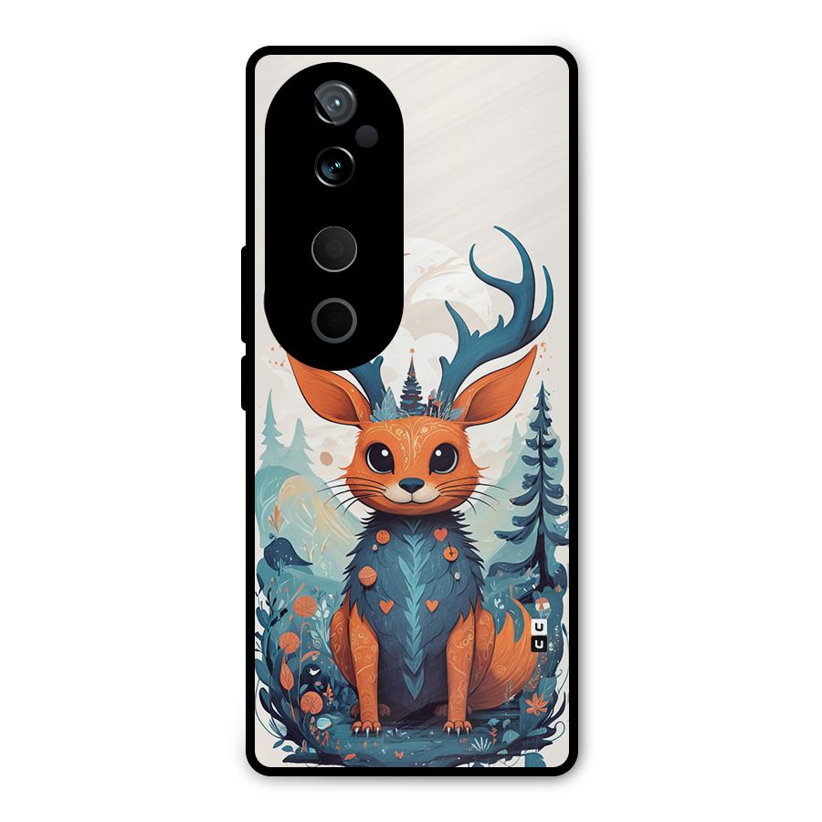 Magestic Animal Metal Back Case for Vivo T3 Ultra