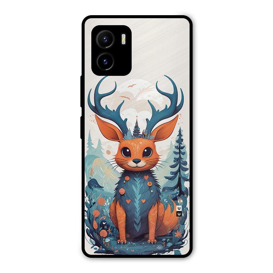 Magestic Animal Metal Back Case for Vivo Y15s