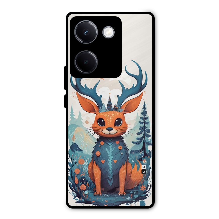 Magestic Animal Metal Back Case for Vivo Y300 Plus