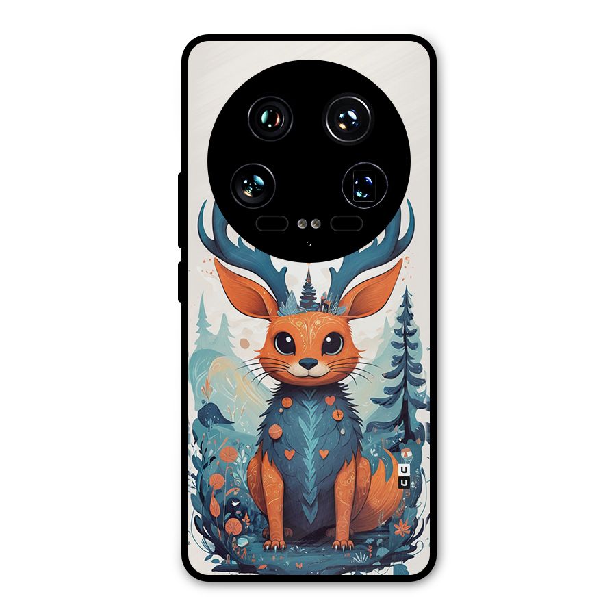 Magestic Animal Metal Back Case for Xiaomi 14 Ultra