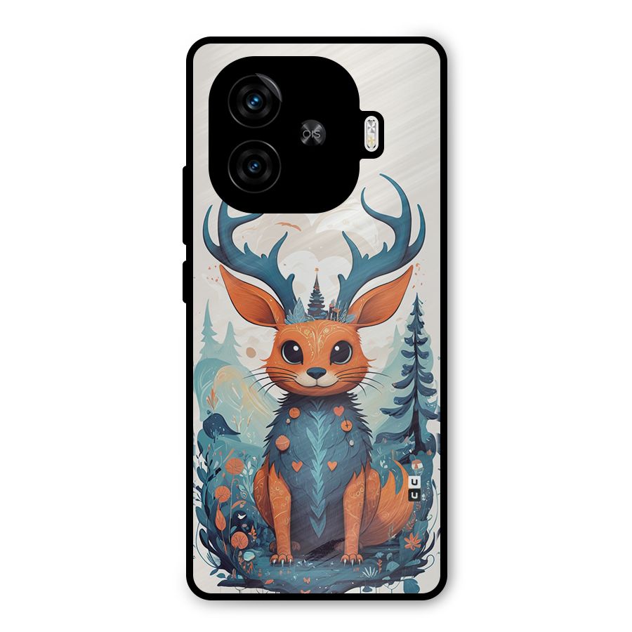 Magestic Animal Metal Back Case for iQOO Z9 Turbo