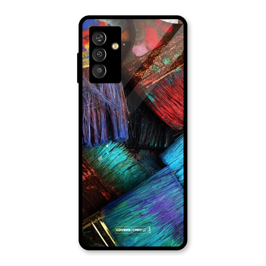 Magic Brushes Glass Back Case for Galaxy M13