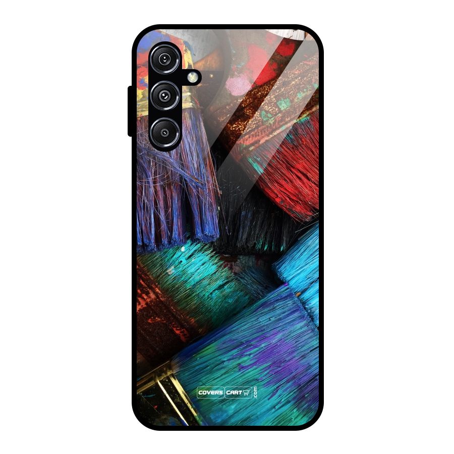 Magic Brushes Glass Back Case for Galaxy M34 5G