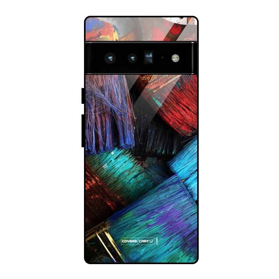 Magic Brushes Glass Back Case for Google Pixel 6 Pro