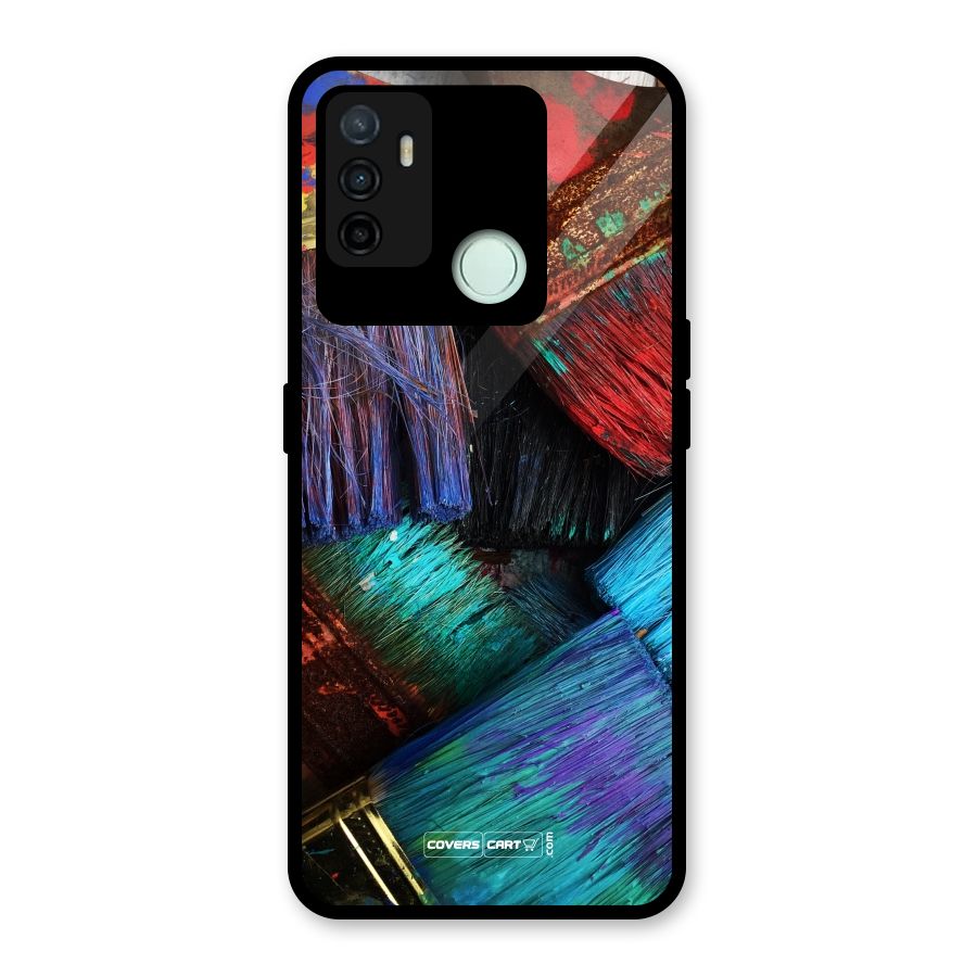 Magic Brushes Glass Back Case for Oppo A53