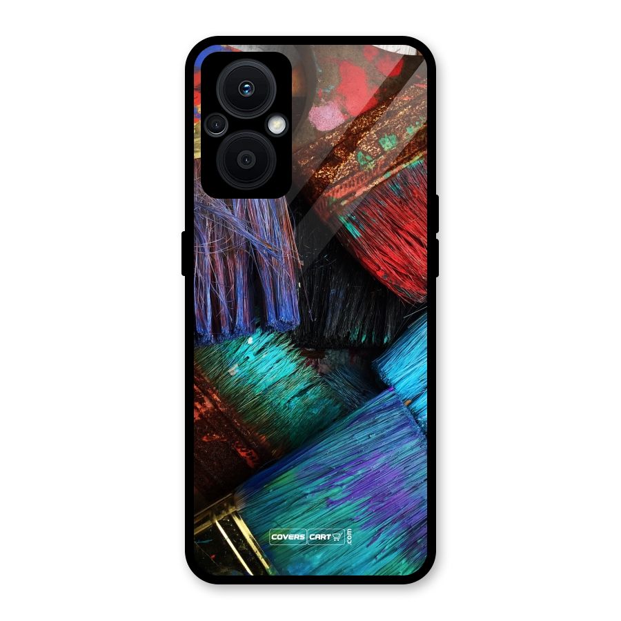 Magic Brushes Glass Back Case for Oppo F21s Pro 5G