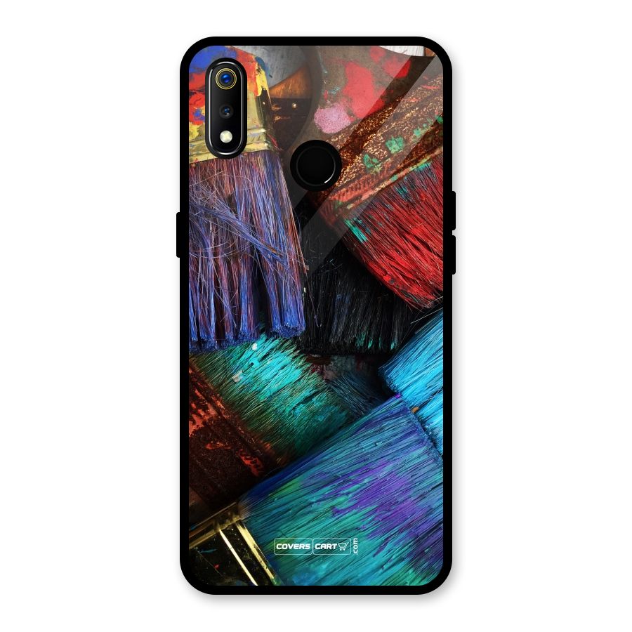 Magic Brushes Glass Back Case for Realme 3