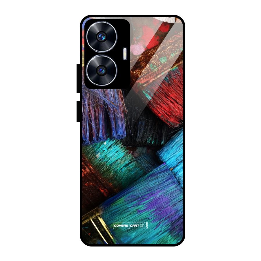 Magic Brushes Glass Back Case for Realme Narzo N55