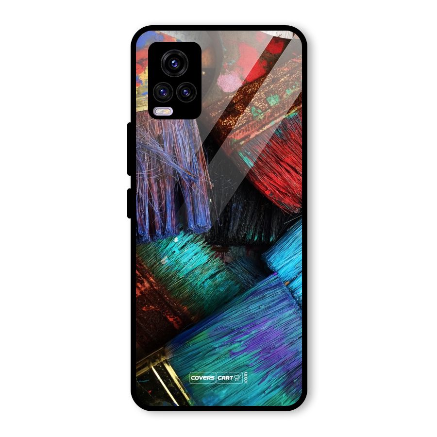 Magic Brushes Glass Back Case for Vivo V20 2021