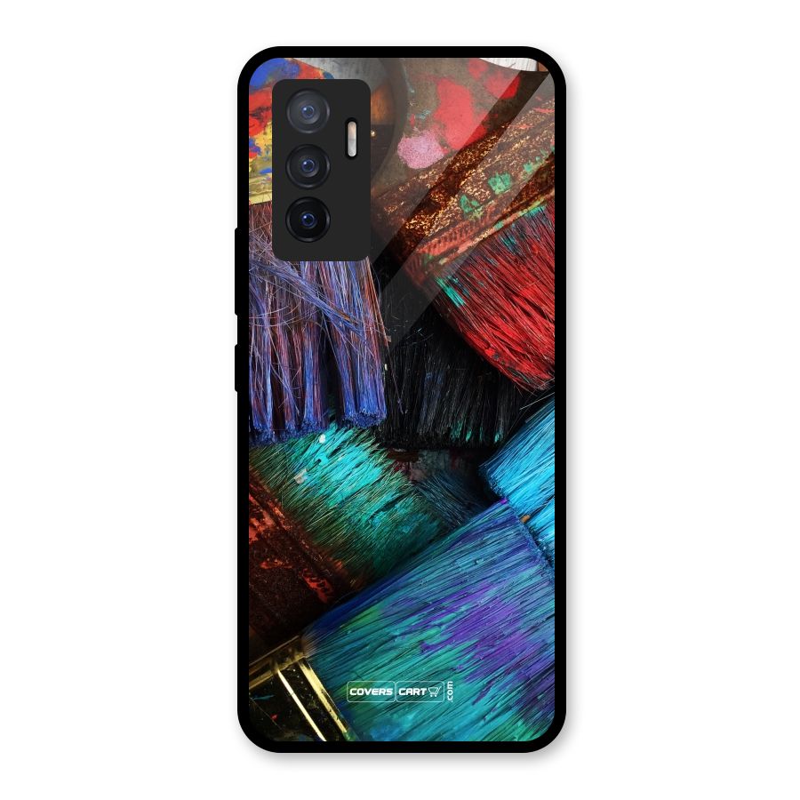Magic Brushes Glass Back Case for Vivo V23e