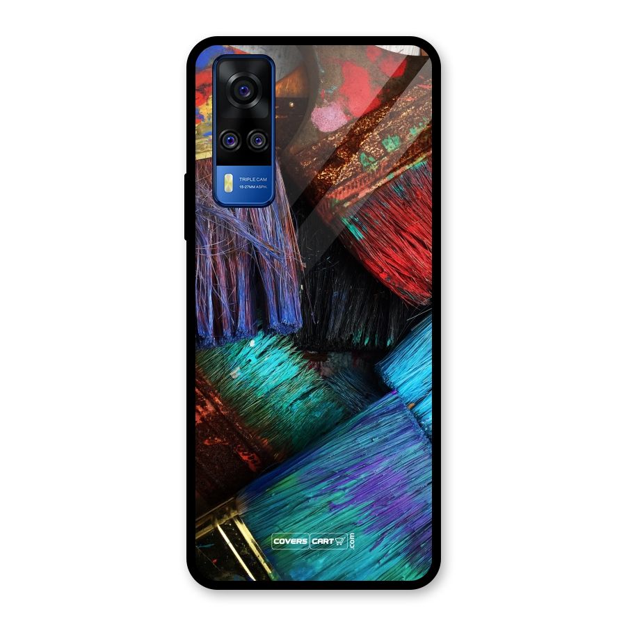 Magic Brushes Glass Back Case for Vivo Y31