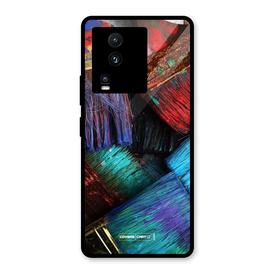 Magic Brushes Glass Back Case for Vivo iQOO Neo 7 Pro