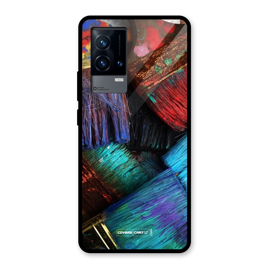 Magic Brushes Glass Back Case for iQOO 9 5G