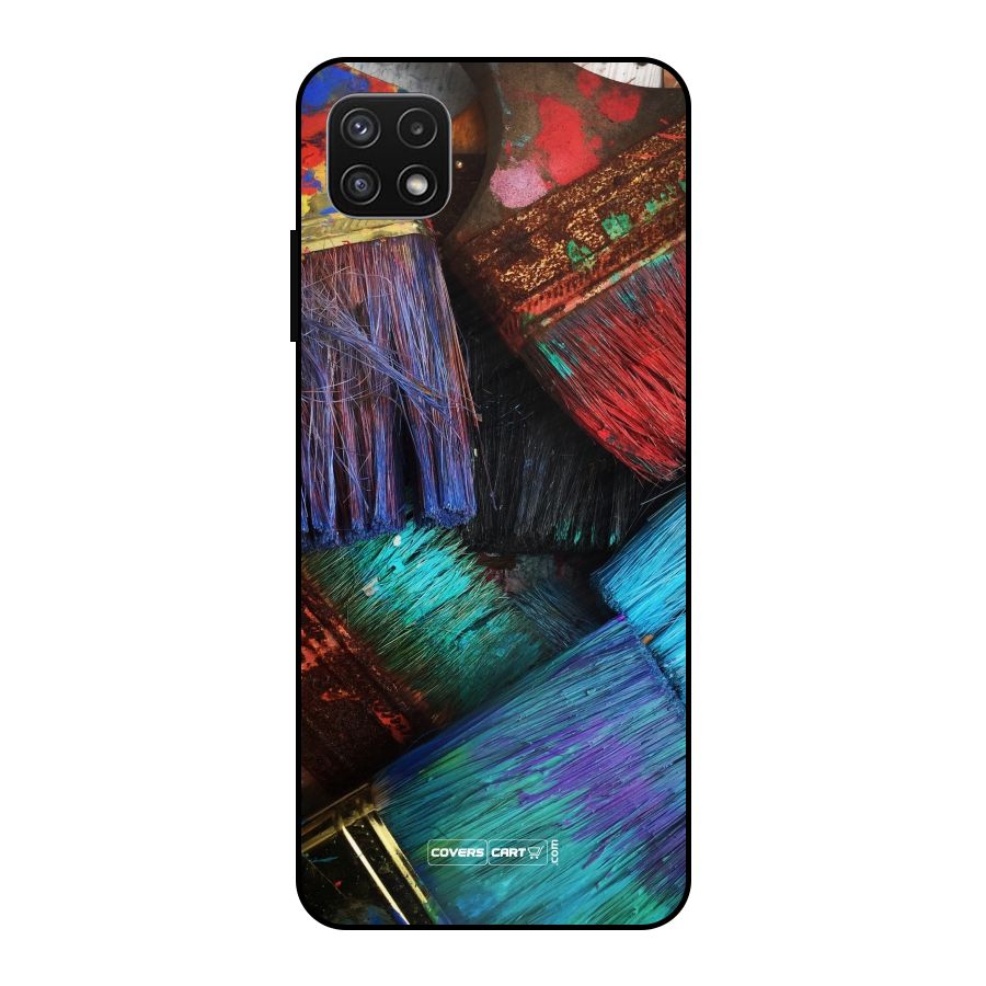 Magic Brushes Metal Back Case for Galaxy A22 5G